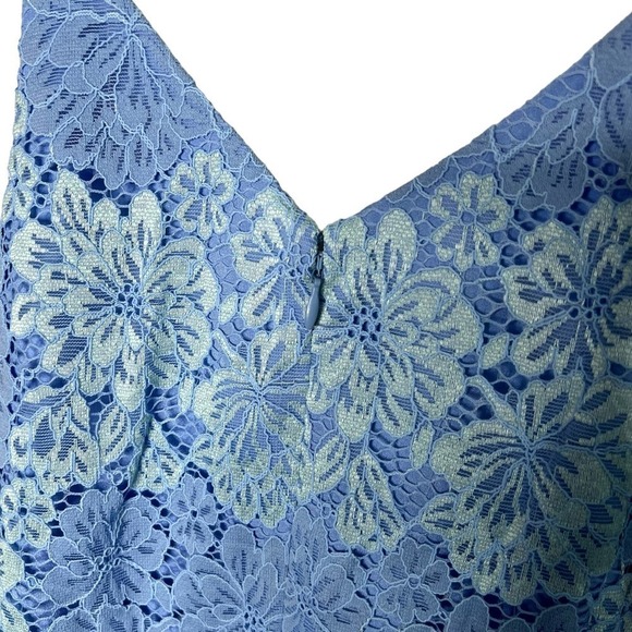 New Women’s Dress the Population Melina Two Tone Lace Dress Size M - Picture 6 of 8